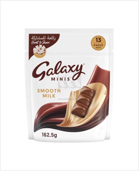 GALAXY SMOOTH MILK MINIS CHOCOLATE POUCH 162.5GM