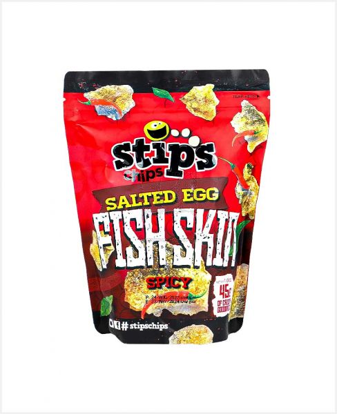 STIPS CHIPS SALTED EGG FISH SKIN SPICY 45GM