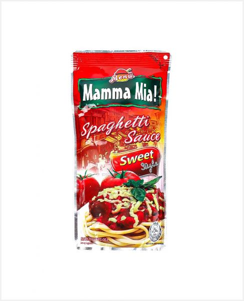 MENU MAMMA MIA SWEET STYLE SPAGHETTI SAUCE 250GM