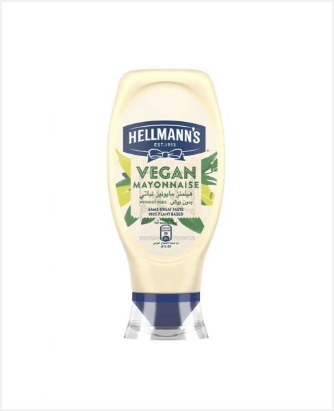 HELLMANN'S VEGAN MAYONNAISE WITHOUT EGGS 405GM @25%OFF