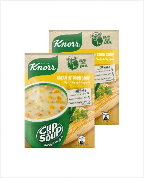 KNORR CUP A SOUP CREAM OF CORN 2X80GM @S.PRICE