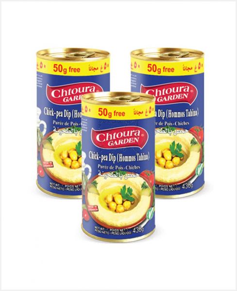 CHTOURA FOODS CHICKPEA DIP (HUMMUS TAHINA) 3X430G @S.OFFER