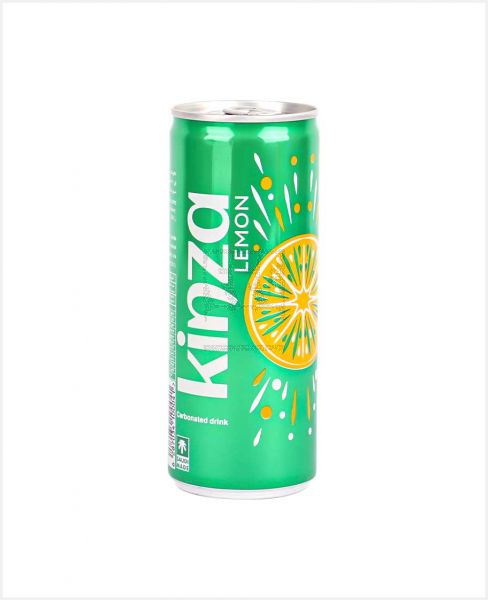 KINZA LEMON CARBONATED DRINK CAN 250ML