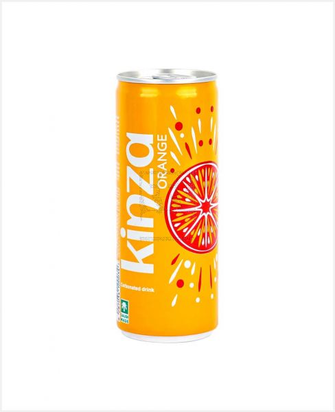 KINZA ORANGE CARBONATED DRINK CAN 250ML