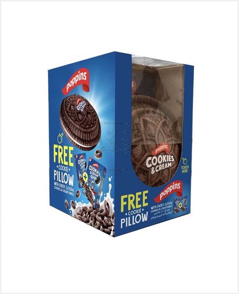 POPPINS COOKIES AND CREAM RINGS 2X350GM + PILLOW FREE