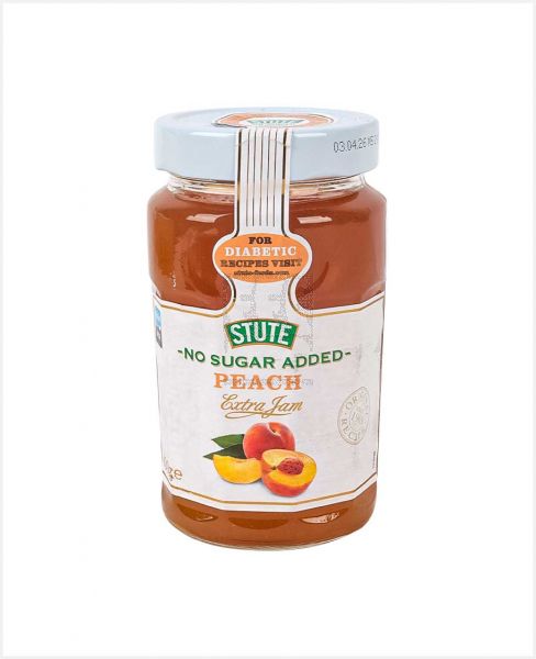 STUTE NO SUGAR ADDED PEACH EXTRA JAM 430GM