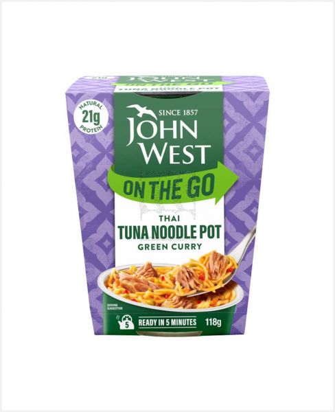 JOHN WEST ON THE GO THAI TUNA NOODLE POT CURRY 118GM