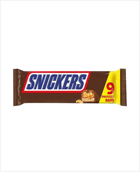 SNICKERS CHOCOLATE SNACKSIZE BARS (9X35.5GM) 319.5GM