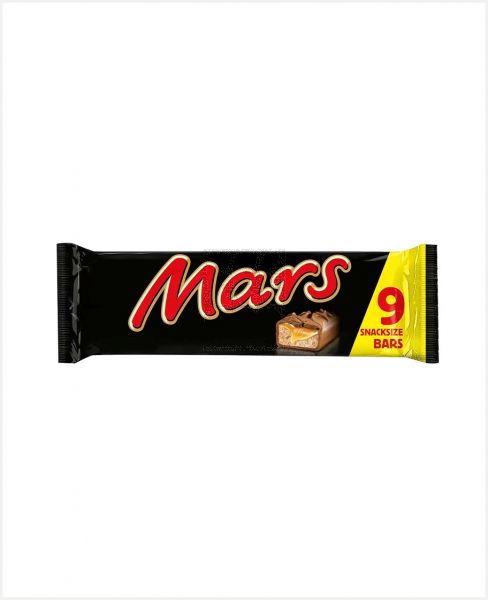 MARS CHOCOLATE SNACKSIZE BARS (9X33.8GM) 304.2GM