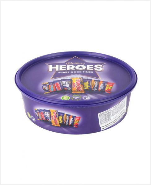 CADBURY HEROES CHOCOLATE TUB 550GM