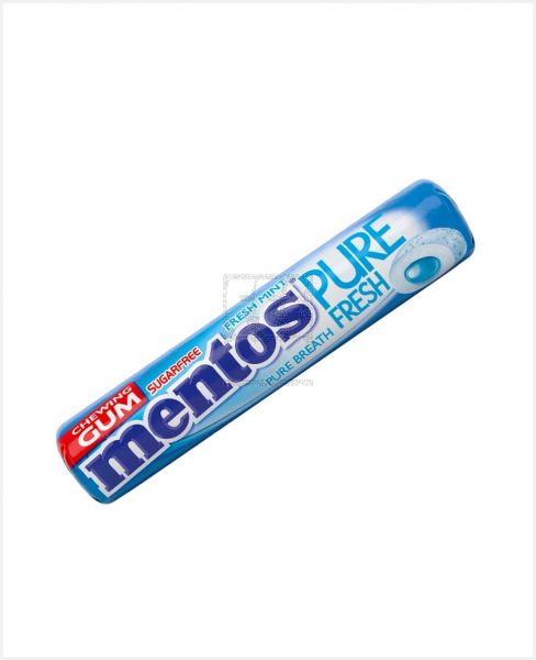 MENTOS S/F PURE FRESH CHEWING GUM FRESH MINT 9S 15.75GM