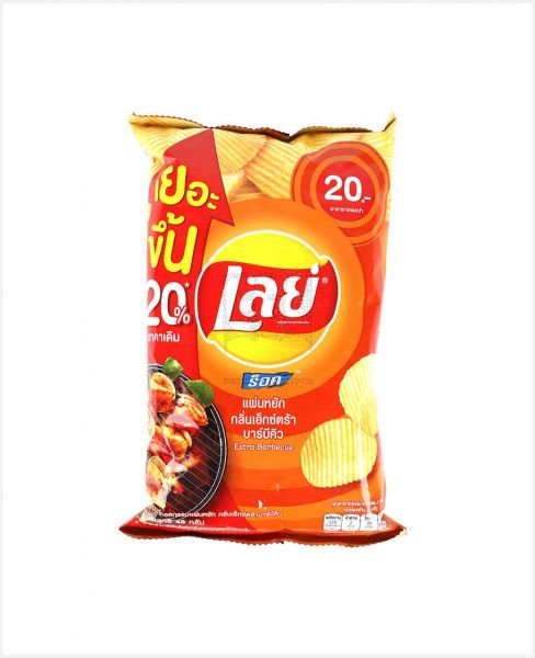 LAY'S RIDGED POTATO CHIPS EXTRA BARBECUE 48GM