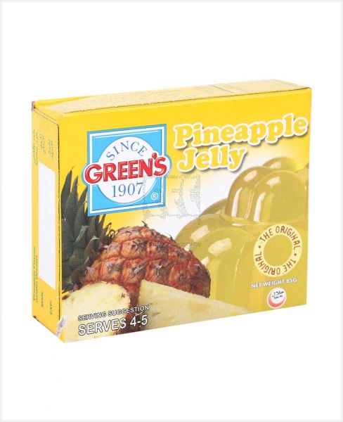 GREEN'S PINEAPPLE JELLY MIX 85GM