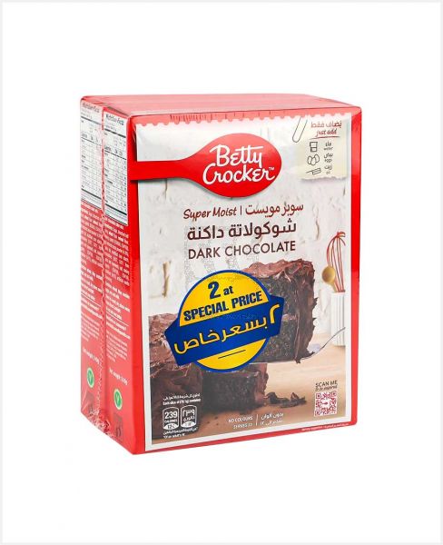 BETTY CROCKER DARK CHOCOLATE CAKE MIX 2SX510GM SPECIAL OFFER