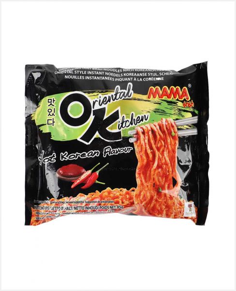 MAMA ORIENTAL KITCHEN HOT KOREAN FLAVOUR NOODLES 85GM