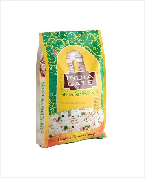 INDIA GATE SELLA BASMATI RICE 5KG @10%OFF