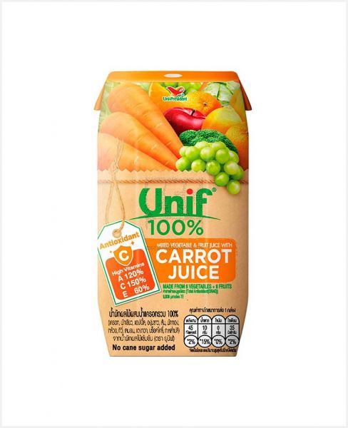 UNIF 100% CARROT JUICE 200ML