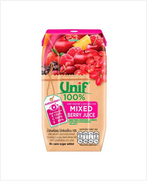 UNIF 100% MIXED BERRY JUICE 200ML