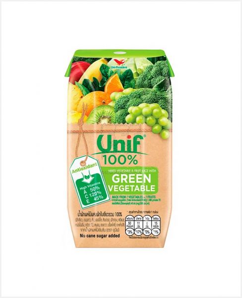 UNIF 100% GREEN VEGETABLE JUICE 200ML