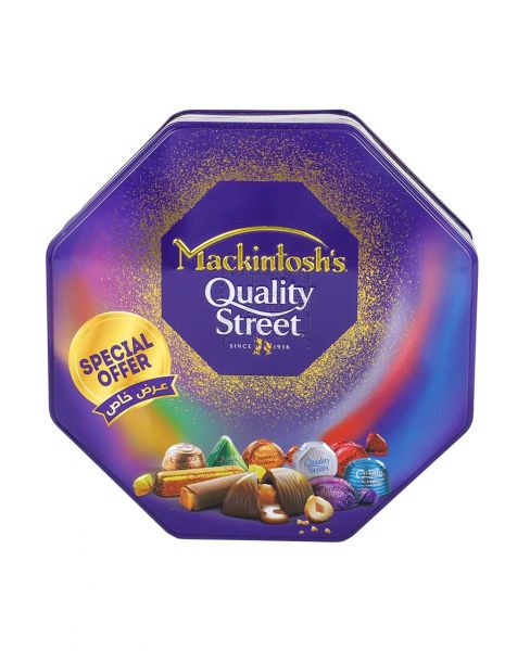 MACKINTOSH'S QUALITY STREET CHOCOLATE (TIN) 850GM PROMO