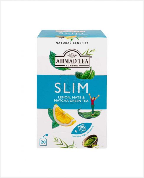 AHMAD TEA SLIM LEMON MATE & MATCHA GREEN TEA 20S 30GM