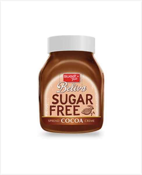 SWEET PLUS BELIVA SUGAR FREE SPREAD COCOA CREME 350GM