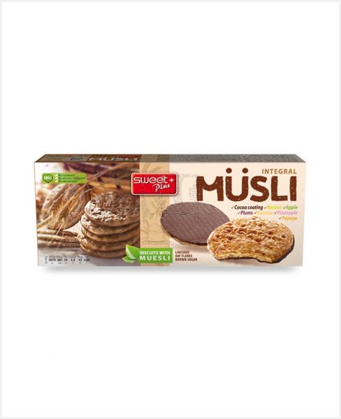 SWEET PLUS INTEGRAL MUSLI BISCUITS 115GM