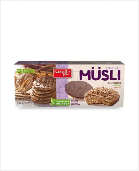 SWEET PLUS ORIGINAL MUSLI BISCUITS 115GM