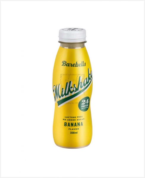 BAREBELLS MILKSHAKE BANANA FLAVOR 330ML