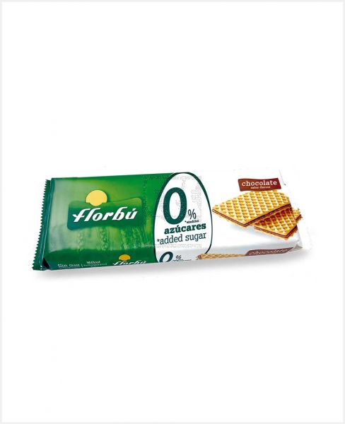 FLORBU CHOCOLATE WAFER NO ADDED SUGAR 160GM