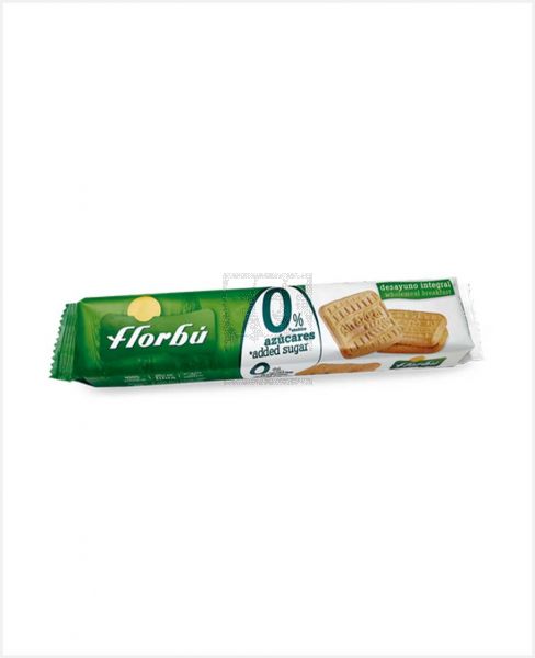 FLORBU WHOLEMEAL BISCUIT NO ADDED SUGAR 150GM