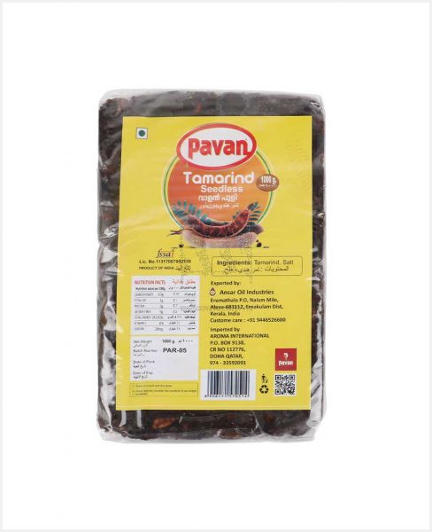 PAVAN TAMARIND SEEDLESS 1000GM(1KG)