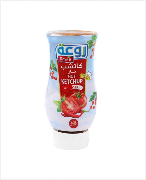 RAWA HOT KETCHUP (SQUEEZE) 400ML (400GM)