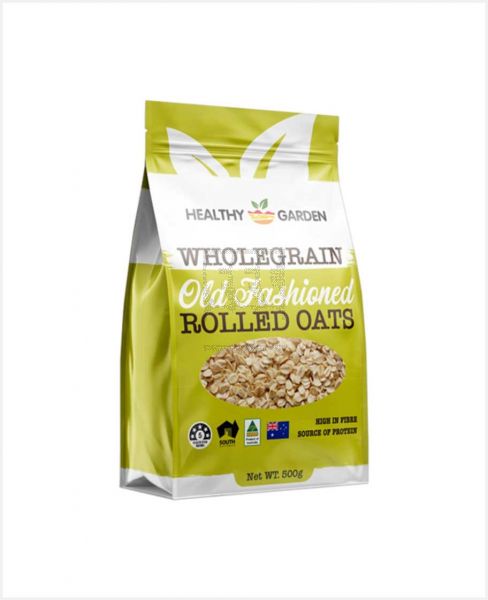 HEALTHY GARDEN WHOLEGRAIN OLD FASHIONED ROLLED OATS 500GM