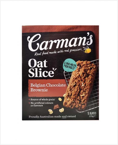 CARMAN'S OAT SLICE-BELGIAN CHOCOLATE BROWNIE 175GM