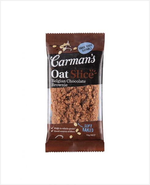 CARMAN'S OAT SLICE-BELGIAN CHOCOLATE BROWNIE 70GM