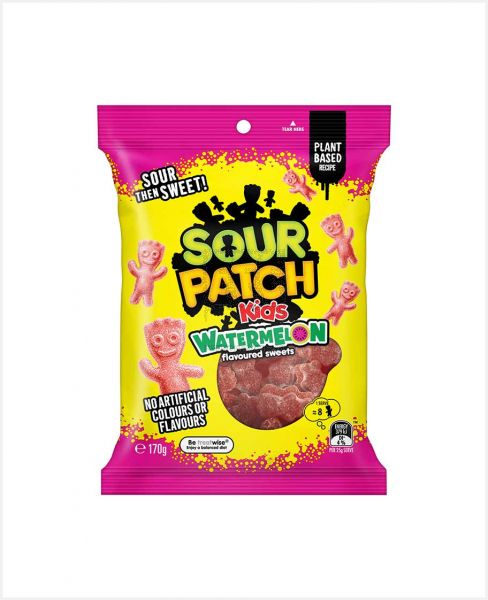 SOUR PATCH KIDS WATERMELON FLAVOURED SWEETS 170GM