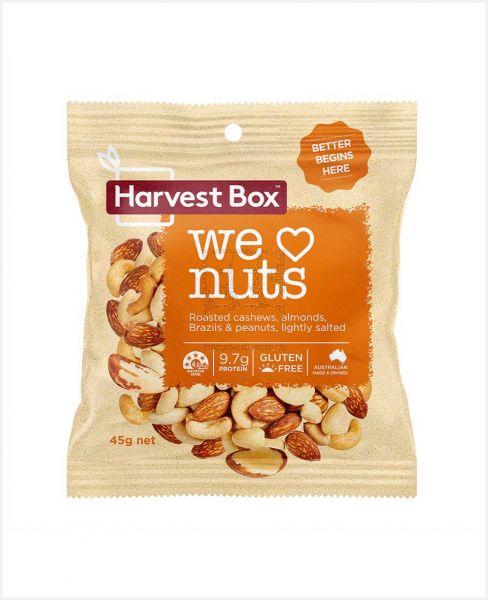 HARVEST BOX WE LOVE NUTS SNACK MIX 45GM