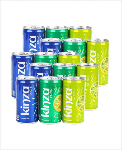 KINZA CARBONATED DRINK ASSORTED 15SX185ML PROMO