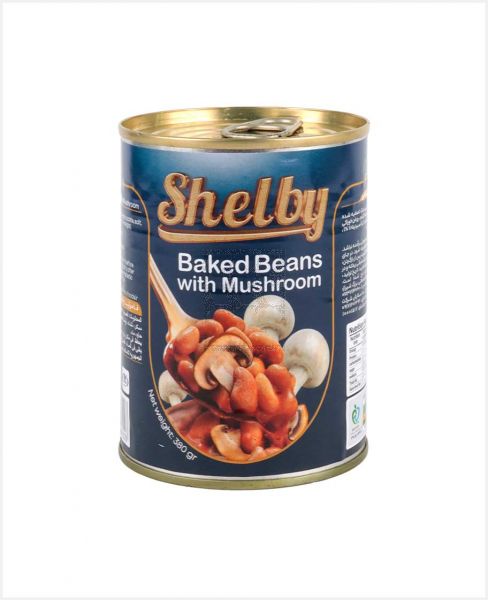 SHELBY BAKED BEANS WITH MUSHROOM 380GM