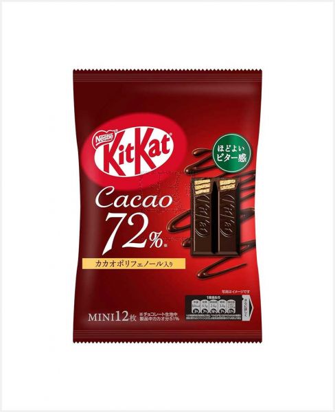 KITKAT CACAO 72% MINI CHOCOLATE 12PCS 151GM