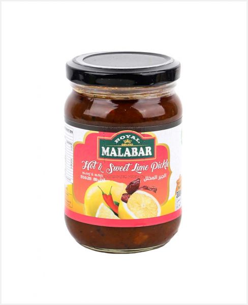 ROYAL MALABAR HOT & SWEET LIME PICKLE 300GM