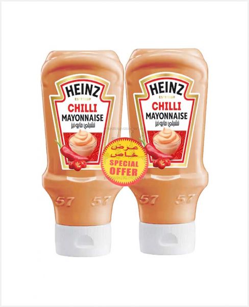 HEINZ CHILI MAYONNAISE 2X600ML @10%OFF