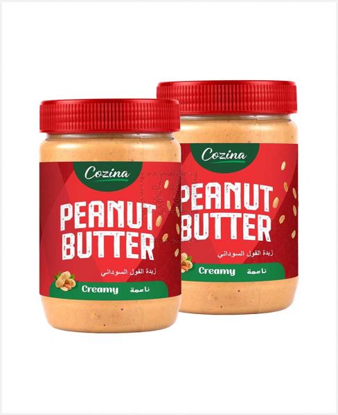 COZINA CREAMY PEANUT BUTTER 2X510GM PROMO