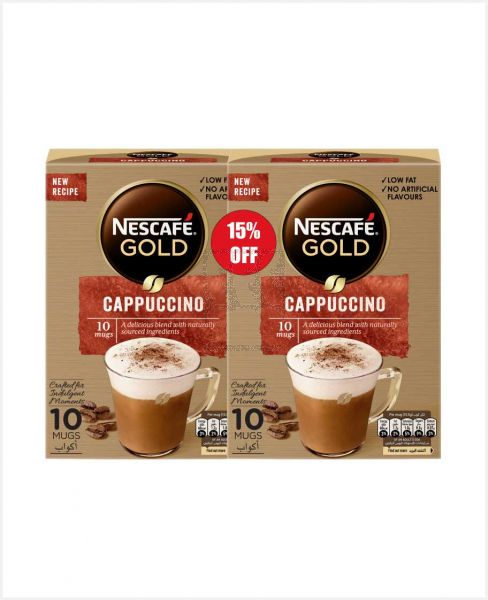 NESCAFE GOLD CAPPUCCINO SWEETENED (UAE) 20X15.5GM @15%OFF