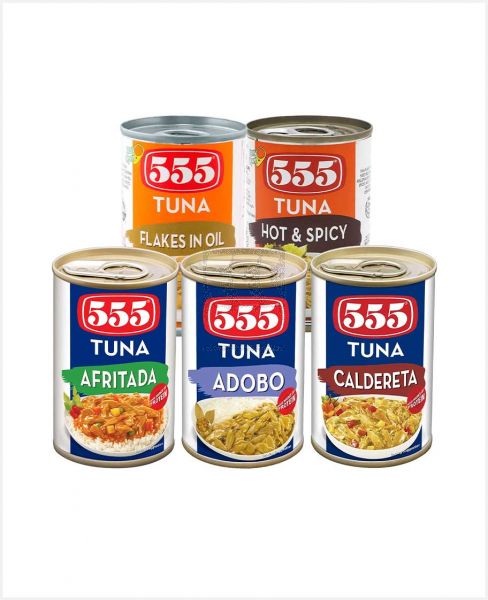 555 TUNA ASSORTED 5X155GM