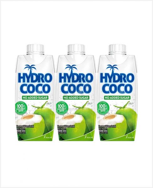 HYDRO COCO NO ADDED SUGAR COCONUT WATER DRINK 3X330ML