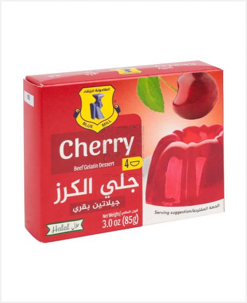 BLUE MILL CHERRY BEEF GELATIN DESSERT 85GM