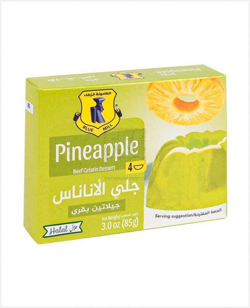 BLUE MILL PINEAPPLE BEEF GELATIN DESSERT 85GM