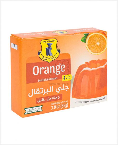 BLUE MILL ORANGE BEEF GELATIN DESSERT 85GM